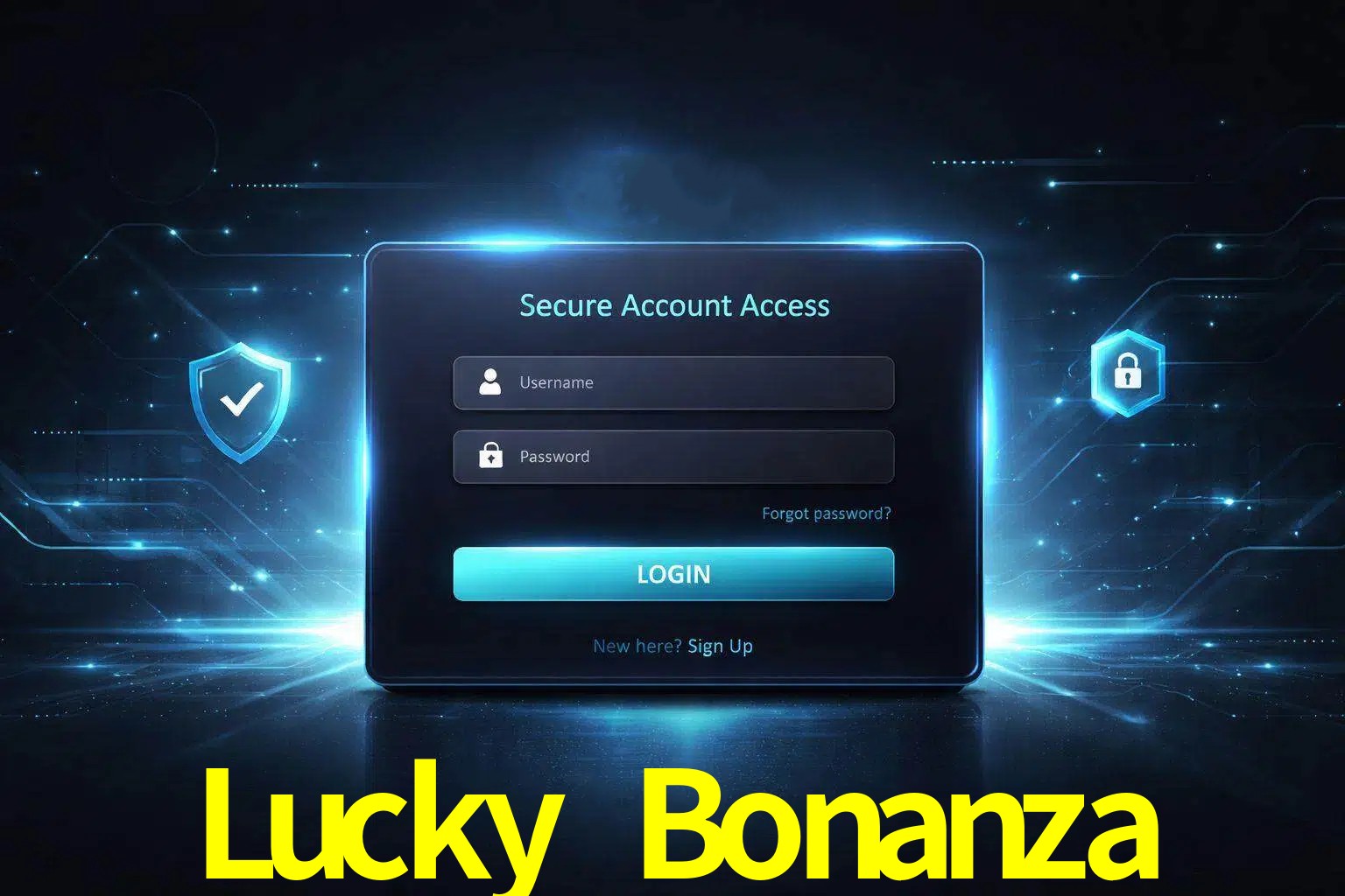 Pantalla de inicio de sesión de cuenta Lucky Bonanza para usuarios en México